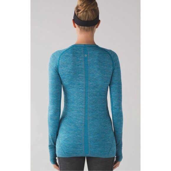 Lululemon Swiftly Tech Indian Ocean Long Sleeve Crew Size 10 - Picture 3 of 14